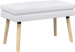 vidaXL Banca cu doua straturi Alb 80 x 40 x 47 cm Tesatura GartenMobel Dekor (42038442)