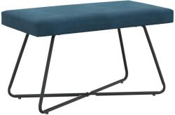vidaXL banca Simplu albastru 80 x 40 x 45 cm Catifea GartenMobel Dekor (42038338)