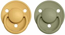 BIBS De Lux szilikon cumik 2db - one size Honey Bee / Olive