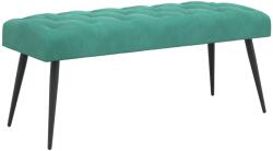 vidaXL Banca cu butoane capitonate Turcoaz 110 x 40 x 46 cm Catifea GartenMobel Dekor (42038581)