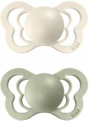 BIBS Couture anatómiai cumik természetes gumiból 2db - 1-es méret Ivory / Sage