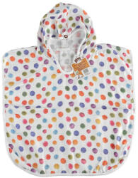 XKKO BMB Digi - Watercolour Polka Dots, Bambusz poncsó, 1-es méret, 1-2 év