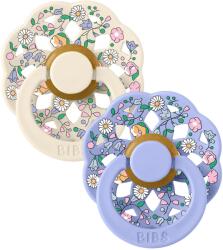 BIBS x Liberty Boheme természetes natúrgumi cumik 2 db - 1-es méret Chloe Meadow Ivory Mix