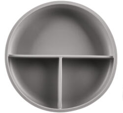 ZOPA Szilikon osztott tányér tapadókoronggal Variant: Dove grey