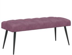 vidaXL Banca cu butoane capitonate Violet 110 x 40 x 46 cm Catifea GartenMobel Dekor (42038584)