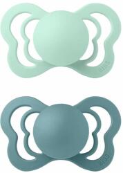 BIBS Couture anatómiai cumik természetes gumiból 2 db - 2-es méret Nordic Mint / Island Sea