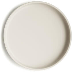 Mushie Classic szilikon tányér tapadókoronggal Variant: Ivory