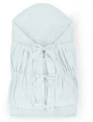 Petite&Mars PETITE&MARS Nurse fűzős pólya kemény kókuszbetéttel 75x75 cm Baby Blue