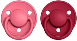 Všetky značky||BIBS De Lux BIBS De Lux természetes gumiból készült cumi 2 db - 2-es méret Coral / Ruby