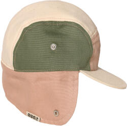 Ki ET LA KiETLA sapka nyakvédővel és UV védelemmel 1-2 éves korig Green / Natural / Pink