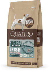 Quattro Hypoallergenic SMALL BREED SENIOR FISH AND KRILL kutyatáp 7kg - lunala-pet