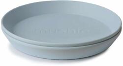 Mushie kör alakú tányér 2 db POWDER BLUE