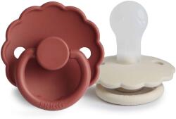 Frigg KÉTPACK CUMI DAISY AURORA/CROISSANT, 0-6 HÓ, SZILIKON BAKED CLAY / CREAM