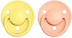 Všetky značky||BIBS De Lux BIBS De Lux természetes gumicumi 2db - 1-es méret Variant: Sunshine / Peach Sunset