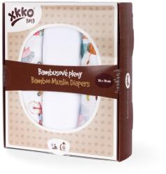 XKKO BMB Bambusz pelenka, Digi - ZOO on the Road, 70x70, MIX 3db