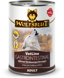Wolfsblut VetLine Gastrointestinal Kacsa Édesburgonyával Konzerv nedves kutyatáp 395 g - lunala-pet
