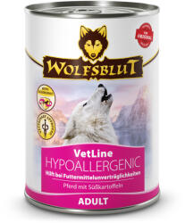 Wolfsblut VetLine Hypoallergenic Lóhús Konzerv nedves kutyatáp 395 g - lunala-pet