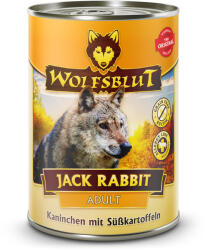 Wolfsblut Jack Rabbit Adult Nyúlhús Zöldséggel Konzerv nedves kutyatáp 395 g - lunala-pet