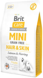 Brit Care Mini Hair & Skin Lazac és Hering Kistestű Kutyatáp 2 kg