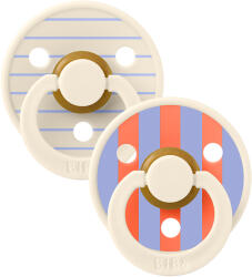 BIBS STUDIO Colour Pin természetes gumi cumik 2 db - 2-es méret Variant: Ivory Hush Mix