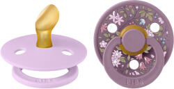 BIBS x LIBERTY Colour anatómiai cumik természetes gumiból 2db - 1-es méret Violet Sky / Mauve