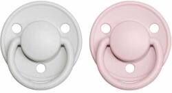 BIBS De Lux szilikon cumik 2db - one size Haze / Blossom