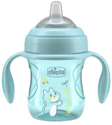 Chicco Transition tanulópohár fogantyúval teal, 4m+
