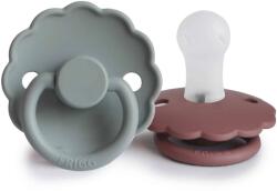Frigg KÉTPACK CUMI DAISY AURORA/CROISSANT, 0-6 HÓ, SZILIKON FRENCH GRAY / WOODCHUCK