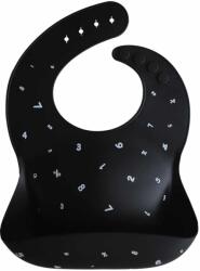 Mushie szilikon előke Black Numbers