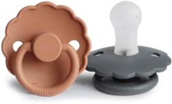 Frigg KÉTPACK CUMI DAISY AURORA/CROISSANT, 0-6 HÓ, SZILIKON GRAPHITE / PEACH BRONZE
