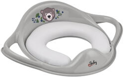 MALTEX Puha WC szűkítő kapaszkodókkal The Nature Buddies Medve - Grey