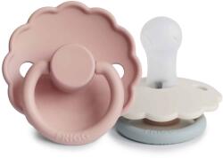 Frigg KÉTPACK CUMI DAISY AURORA/CROISSANT, 0-6 HÓ, SZILIKON BLUSH / COTTON CANDY