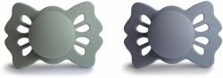 Frigg KÉTPACK SZIMMETRIKUS CUMIK LUCKY SAGE/ POWDER BLUE, 0-6 HÓNAPOS KORIG, SZILIKON SAGE/ GREAT GRAY