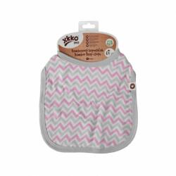 XKKO Bambusz előke Scandinavian Baby Pink Chevron