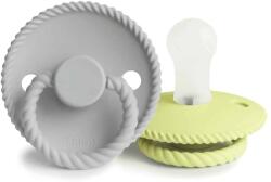 Frigg KÖTÉL ZÖLD TEA/ PÚDERKÉK CUMIK KETTŐS CSOMAGOLÁSA, 6-18 H, SZILIKON silver gray/green tea