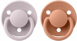 BIBS De Lux szilikon cumik 2db - one size Pink Plum / Peach