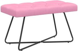 vidaXL Banca cu butoane capitonate Roz 80 x 40 x 46 cm Tesatura GartenMobel Dekor (42038369)