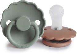 Frigg KÉTPACK CUMI DAISY AURORA/CROISSANT, 0-6 HÓ, SZILIKON LILY PAD / ROSE GOLD