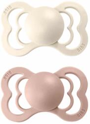 BIBS Supreme szimmetrikus szilikon cumik 2db - 2-es méret Ivory / Blush