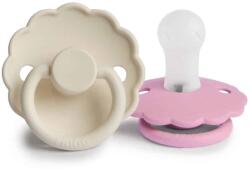 Frigg KÉTPACK CUMI DAISY AURORA/CROISSANT, 0-6 HÓ, SZILIKON Cream/lupine