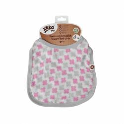 XKKO Bambusz előke Scandinavian Baby Pink Cross