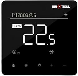 InnoTroll Termostat dual inteligent programabil pentru incalzire in pardoseala si ventiloconvectoare Innotroll HT/FC02 WIFI, negru, montaj in doza (041526-337)