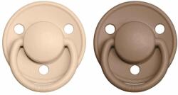 BIBS De Lux szilikon cumik 2db - one size Vanilla / Dark Oak
