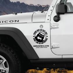AVEX Sticker autoadeziv pentru vehicule Off Road, model "You Can Go Fast", dimensiune 30 x 30 cm, culoare Neagra (OFFROAD-11)