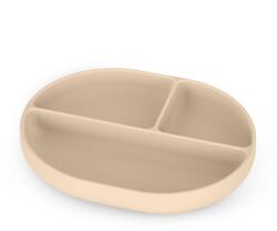 PETITEMARS PETITE&MARS Szilikon osztott ovális tányérka Take&Match 6h+ Változat: Desert sand