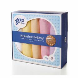 XKKO Organic Pamut pelenkák Régi idők lányoknak, 70x70, 5 db