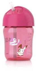 Philips @Itatópohár 260ml szívószállal lány