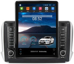 NAVIGPS Navigatie Peugeot 208 sau 2008 din 2012 - 2020, Ecran TESLA 9.7 inch, 4 GB RAM si 64 GB ROM, Slot Sim 4G, Procesor Octa Core, Carplay integrat, Procesor Sunet Digital DSP, Android, Aplicatii, Usb, Wi