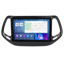 NAVIGPS Navigatie Jeep Compass din 2016 - 2018, 4GB RAM si 64GB ROM, Ecran QLED 9 inch, Android 15, Procesor Octacore, Slot sim 4G, Sunet DSP, Wireless Carplay si Android Auto, Camera Marsarier