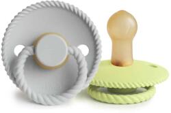Frigg DVOJBALENIE CUMLÍKOV ROPE TWILIGHT MAUVE/ SOFT LILAC, 0-6M, KAUČUK silver gray/green tea